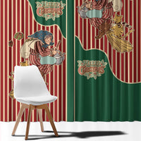 Western Yoke Window Curtain Befana Merry Christmas Retro Style - Wonder Print Shop