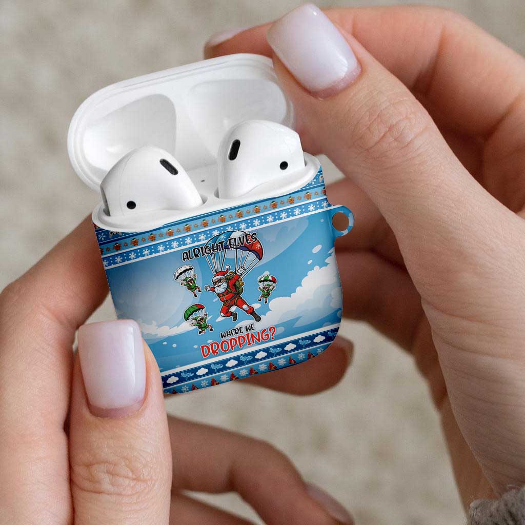 Gamer Christmas AirPods Case Alright Elves Where We Dropping - Wonder Print Shop