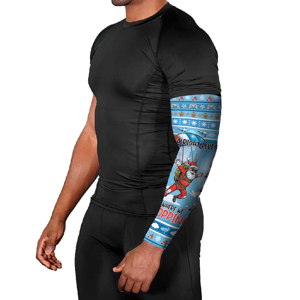 Gamer Christmas Arm Sleeves Alright Elves Where We Dropping - Wonder Print Shop