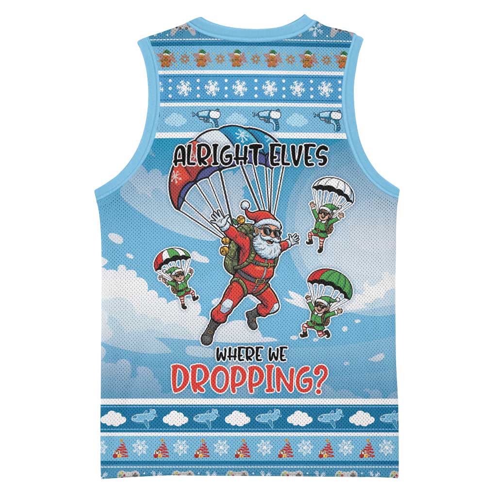 Gamer Christmas Basketball Jersey Alright Elves Where We Dropping - Wonder Print Shop