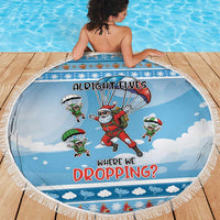 Gamer Christmas Beach Blanket Alright Elves Where We Dropping - Wonder Print Shop