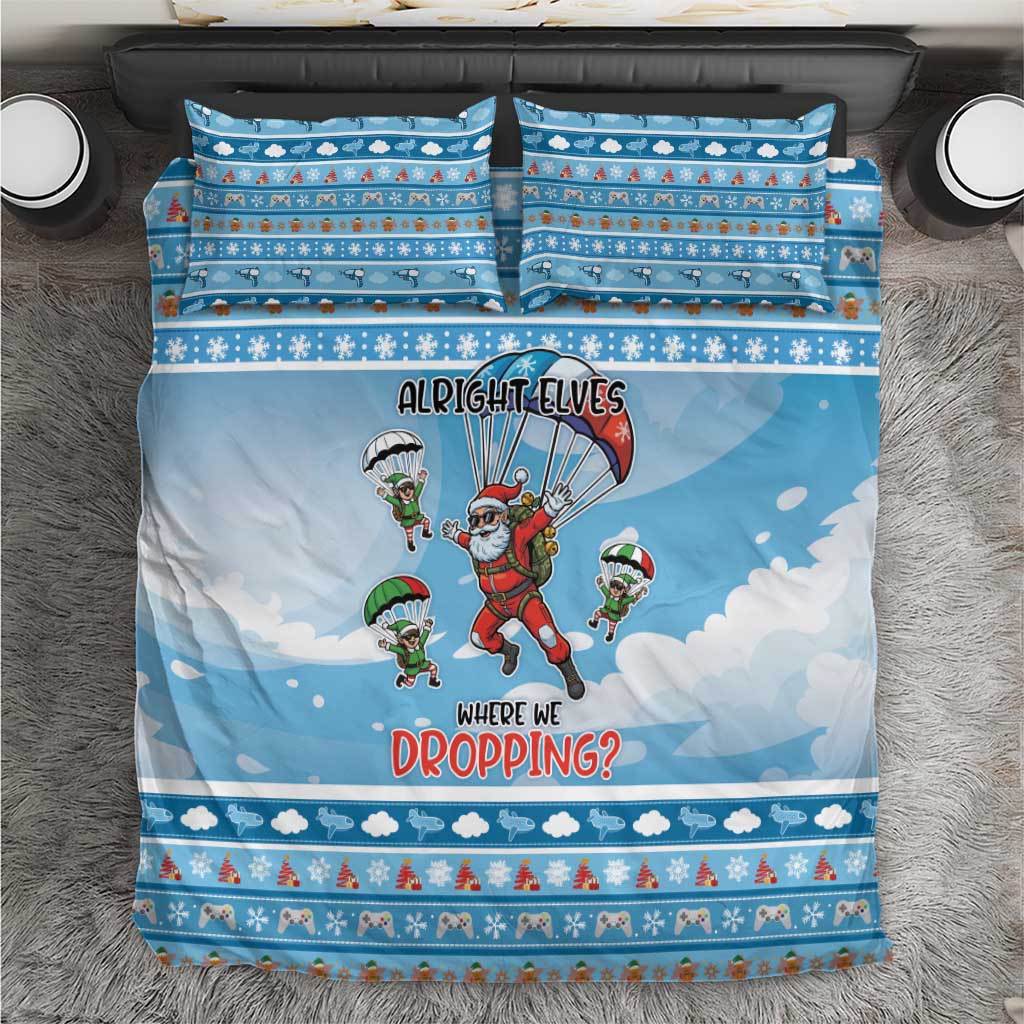 Gamer Christmas Bedding Set Alright Elves Where We Dropping - Wonder Print Shop