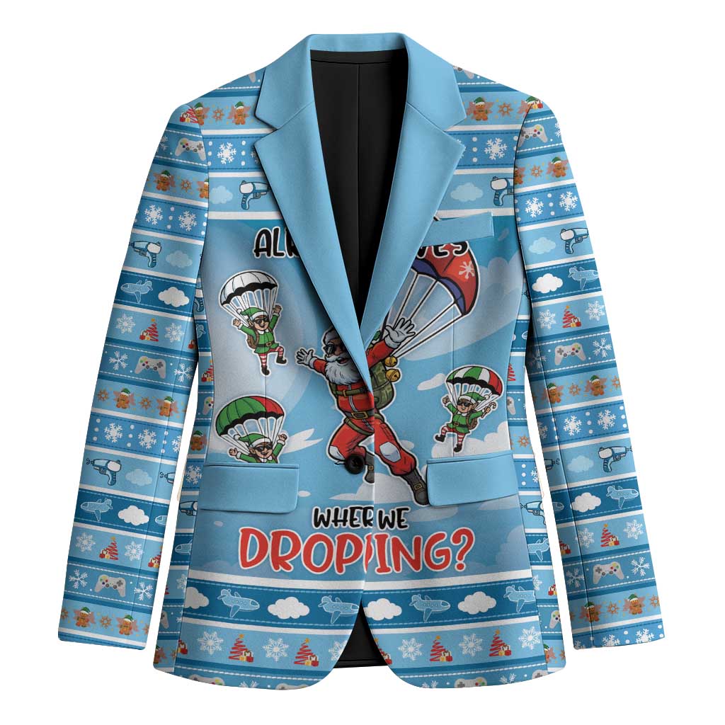 Gamer Christmas Blazer Alright Elves Where We Dropping - Wonder Print Shop