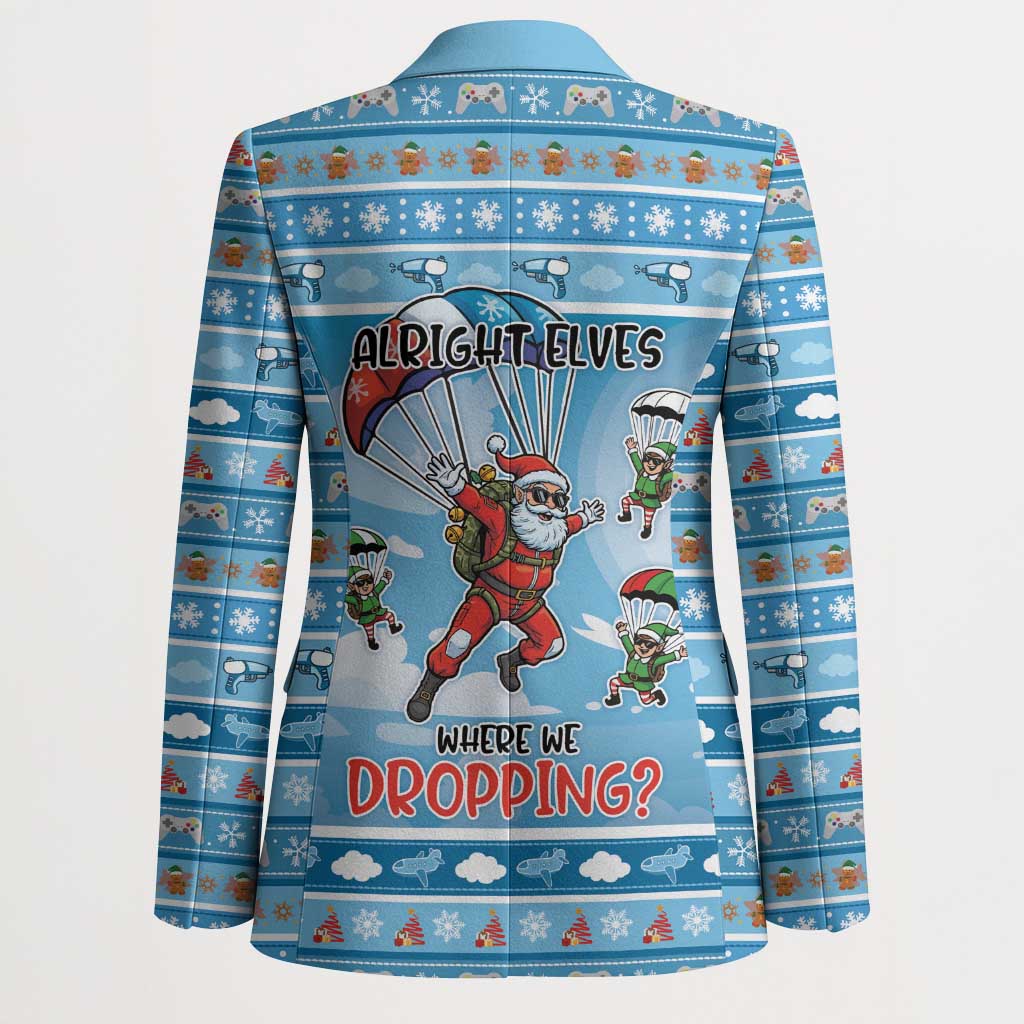 Gamer Christmas Blazer Alright Elves Where We Dropping - Wonder Print Shop
