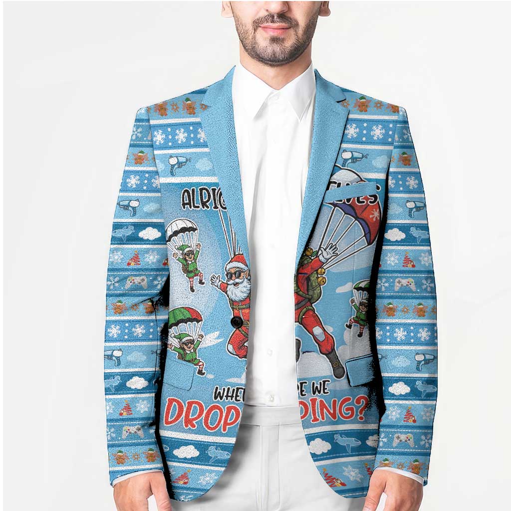Gamer Christmas Blazer Alright Elves Where We Dropping - Wonder Print Shop