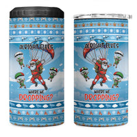Gamer Christmas 4 in 1 Can Cooler Tumbler Alright Elves Where We Dropping - Wonder Print Shop