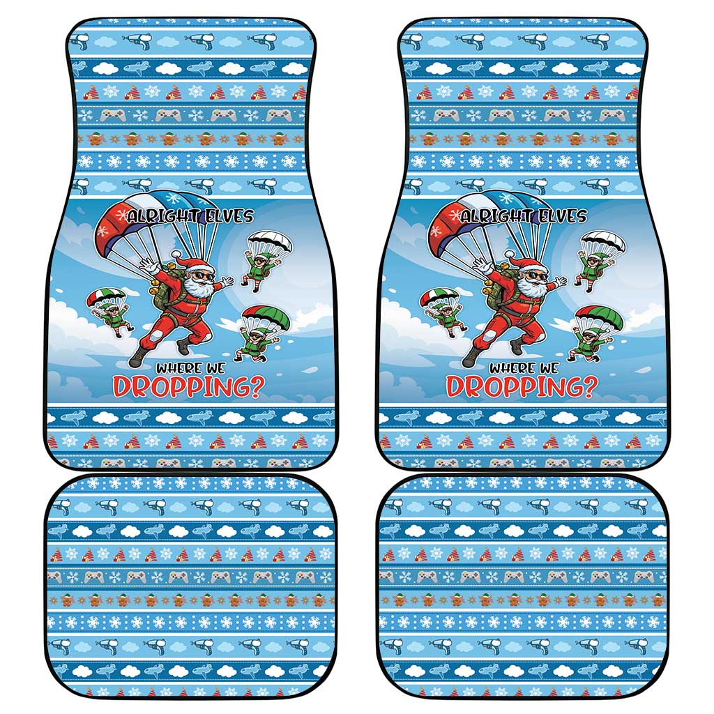 Gamer Christmas Car Mats Alright Elves Where We Dropping - Wonder Print Shop