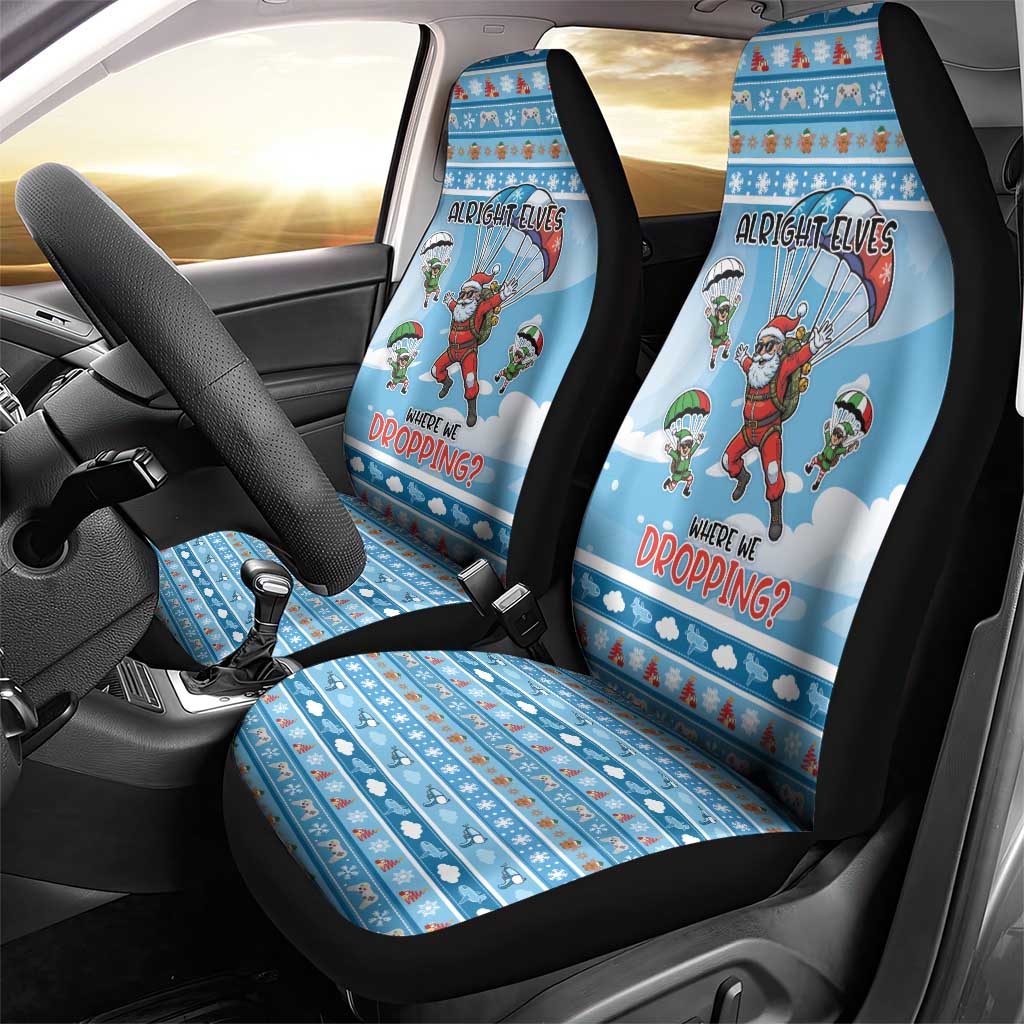 Gamer Christmas Car Seat Cover Alright Elves Where We Dropping - Wonder Print Shop