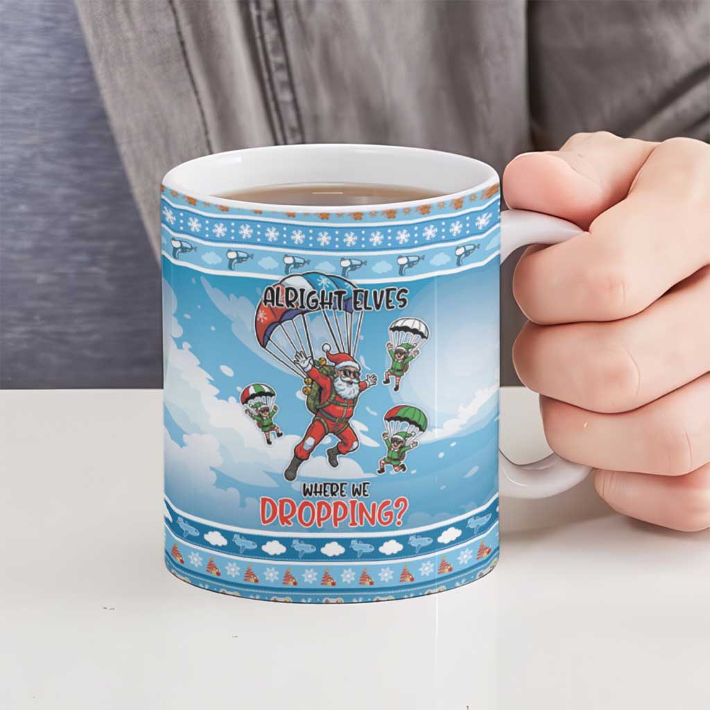 Gamer Christmas Ceramic Mug Alright Elves Where We Dropping - Wonder Print Shop