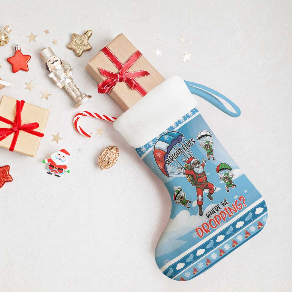 Gamer Christmas Stocking Alright Elves Where We Dropping - Wonder Print Shop