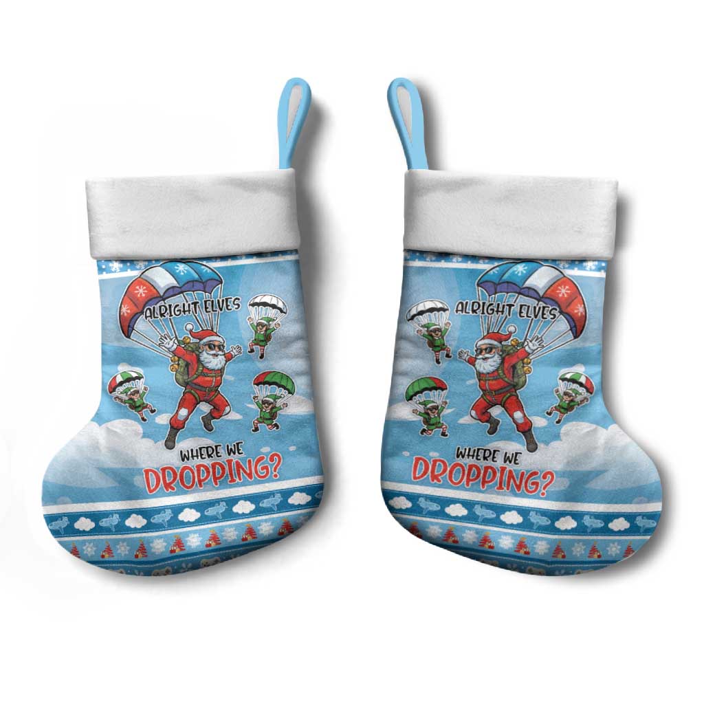Gamer Christmas Stocking Alright Elves Where We Dropping - Wonder Print Shop
