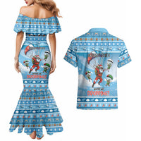 Gamer Christmas Couples Matching Mermaid Dress and Hawaiian Shirt Alright Elves Where We Dropping - Wonder Print Shop