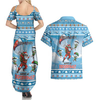 Gamer Christmas Couples Matching Summer Maxi Dress and Hawaiian Shirt Alright Elves Where We Dropping - Wonder Print Shop