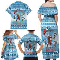 Gamer Christmas Family Matching Off Shoulder Maxi Dress and Hawaiian Shirt Alright Elves Where We Dropping - Wonder Print Shop