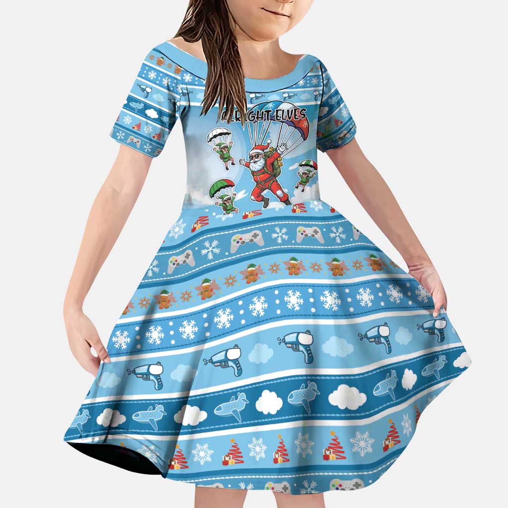 Gamer Christmas Family Matching Off Shoulder Short Dress and Hawaiian Shirt Alright Elves Where We Dropping - Wonder Print Shop