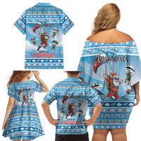 Gamer Christmas Family Matching Off Shoulder Short Dress and Hawaiian Shirt Alright Elves Where We Dropping - Wonder Print Shop
