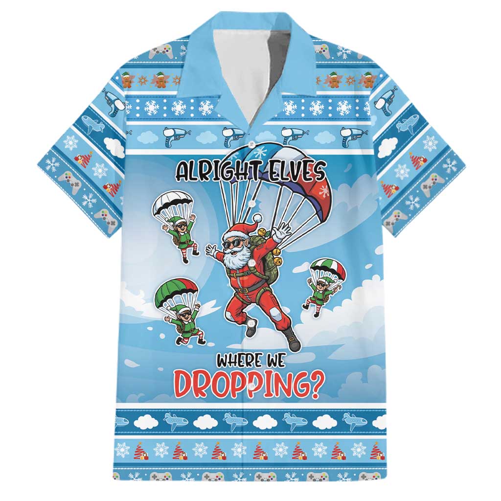 Gamer Christmas Family Matching Off Shoulder Short Dress and Hawaiian Shirt Alright Elves Where We Dropping - Wonder Print Shop