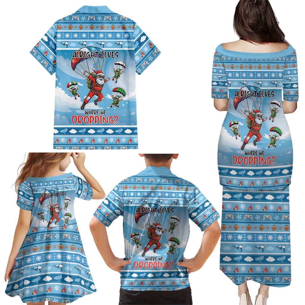 Gamer Christmas Family Matching Puletasi and Hawaiian Shirt Alright Elves Where We Dropping - Wonder Print Shop