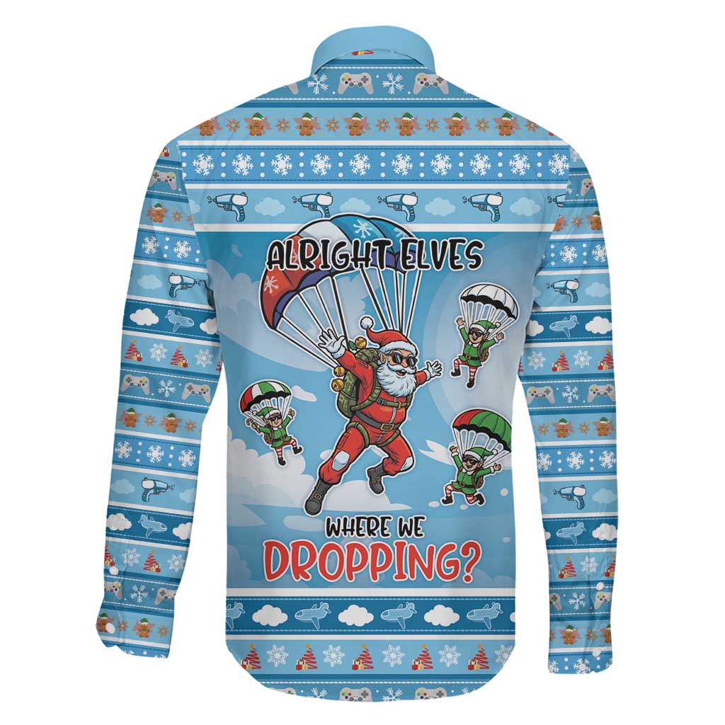 Gamer Christmas Family Matching Short Sleeve Bodycon Dress and Hawaiian Shirt Alright Elves Where We Dropping - Wonder Print Shop