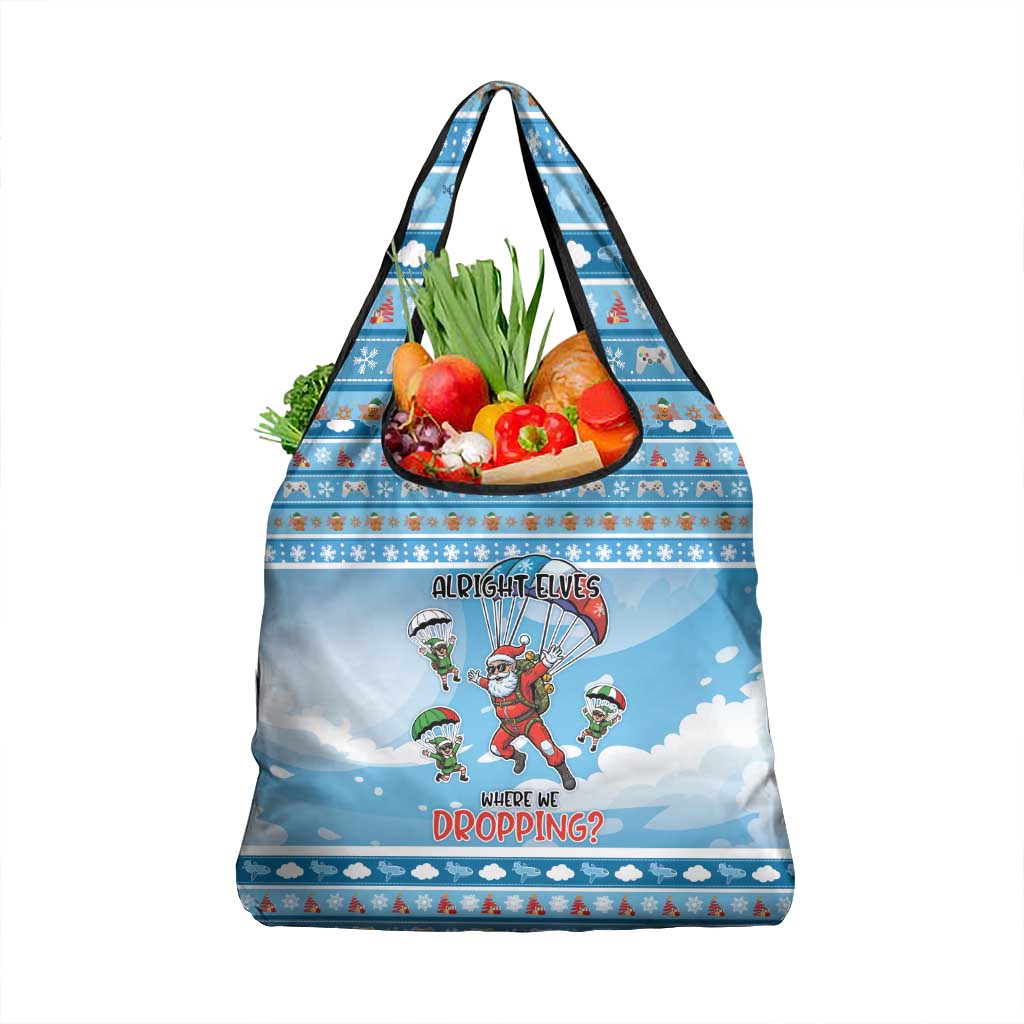 Gamer Christmas Grocery Bag Alright Elves Where We Dropping - Wonder Print Shop