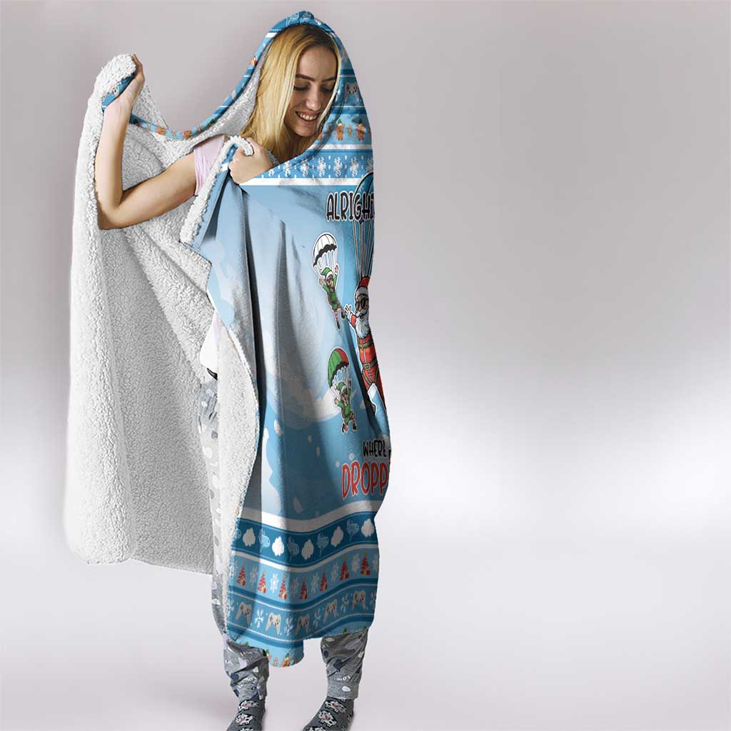 Gamer Christmas Hooded Blanket Alright Elves Where We Dropping - Wonder Print Shop