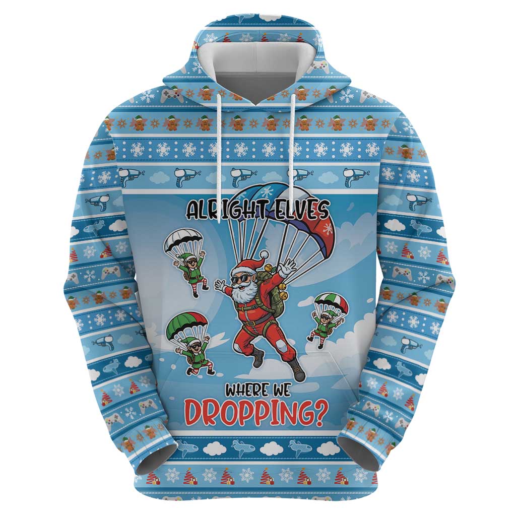 Gamer Christmas Hoodie Alright Elves Where We Dropping - Wonder Print Shop
