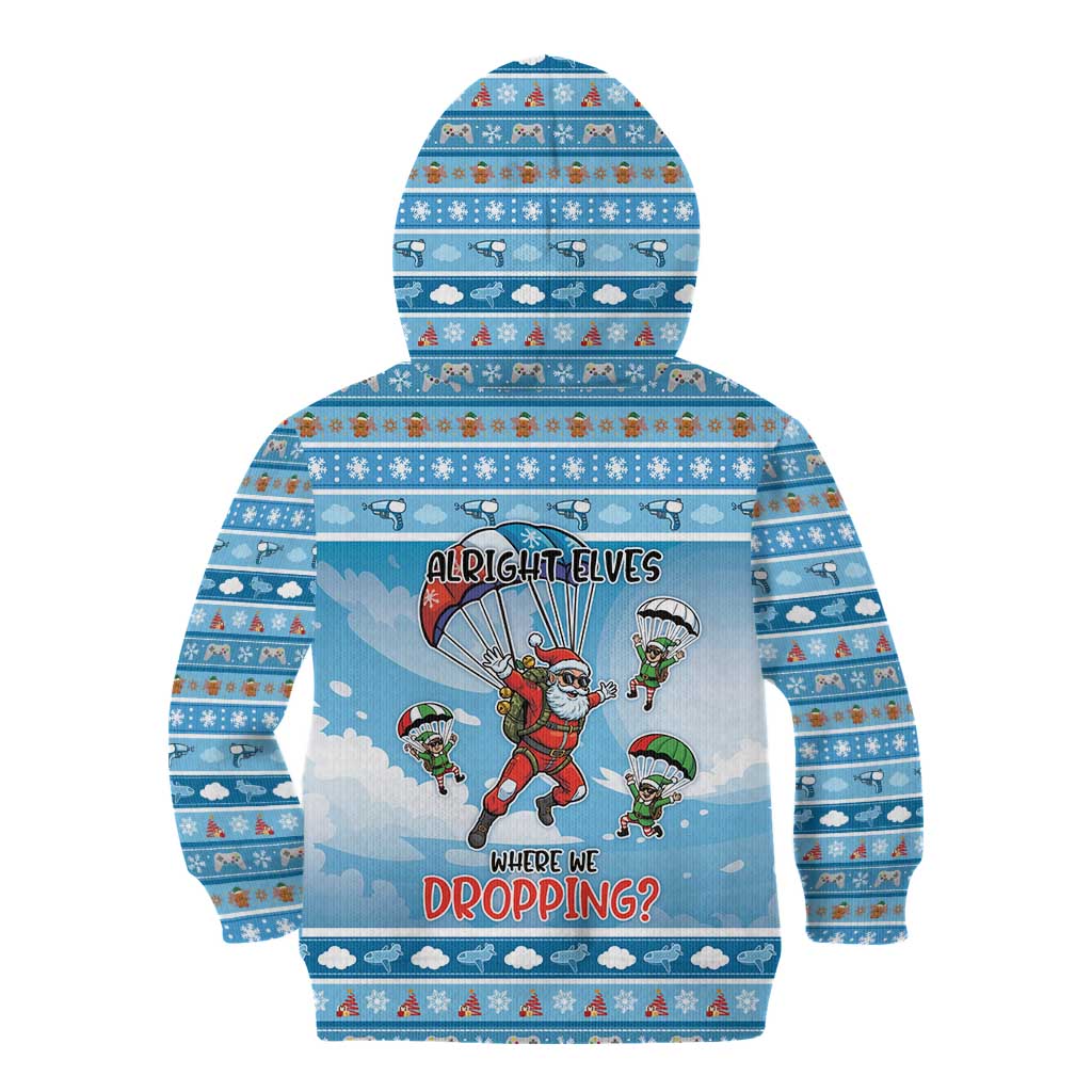 Gamer Christmas Kid Hoodie Alright Elves Where We Dropping - Wonder Print Shop