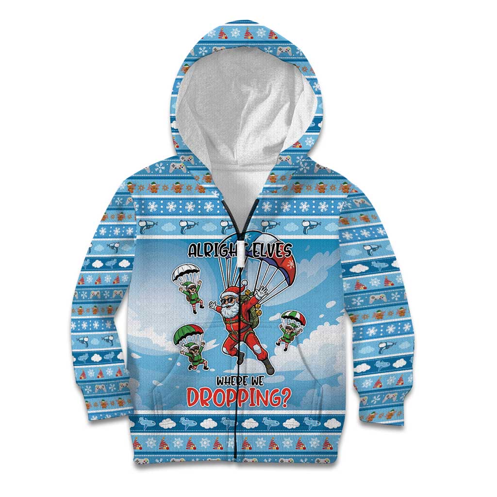 Gamer Christmas Kid Hoodie Alright Elves Where We Dropping - Wonder Print Shop