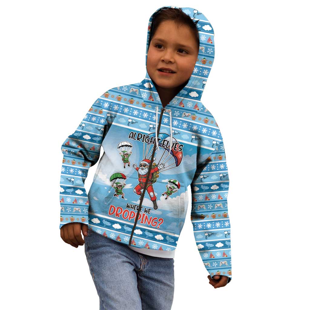 Gamer Christmas Kid Hoodie Alright Elves Where We Dropping - Wonder Print Shop