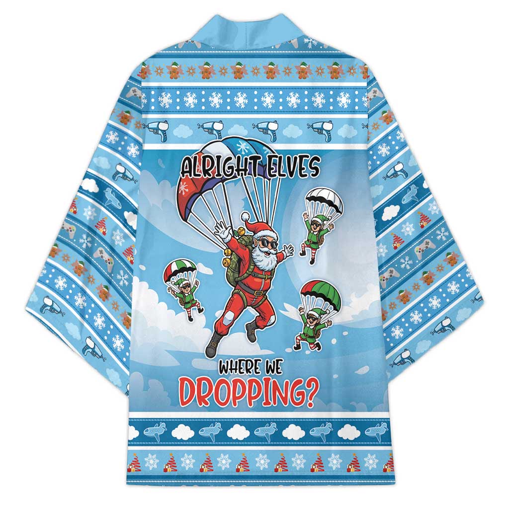 Gamer Christmas Kimono Alright Elves Where We Dropping - Wonder Print Shop