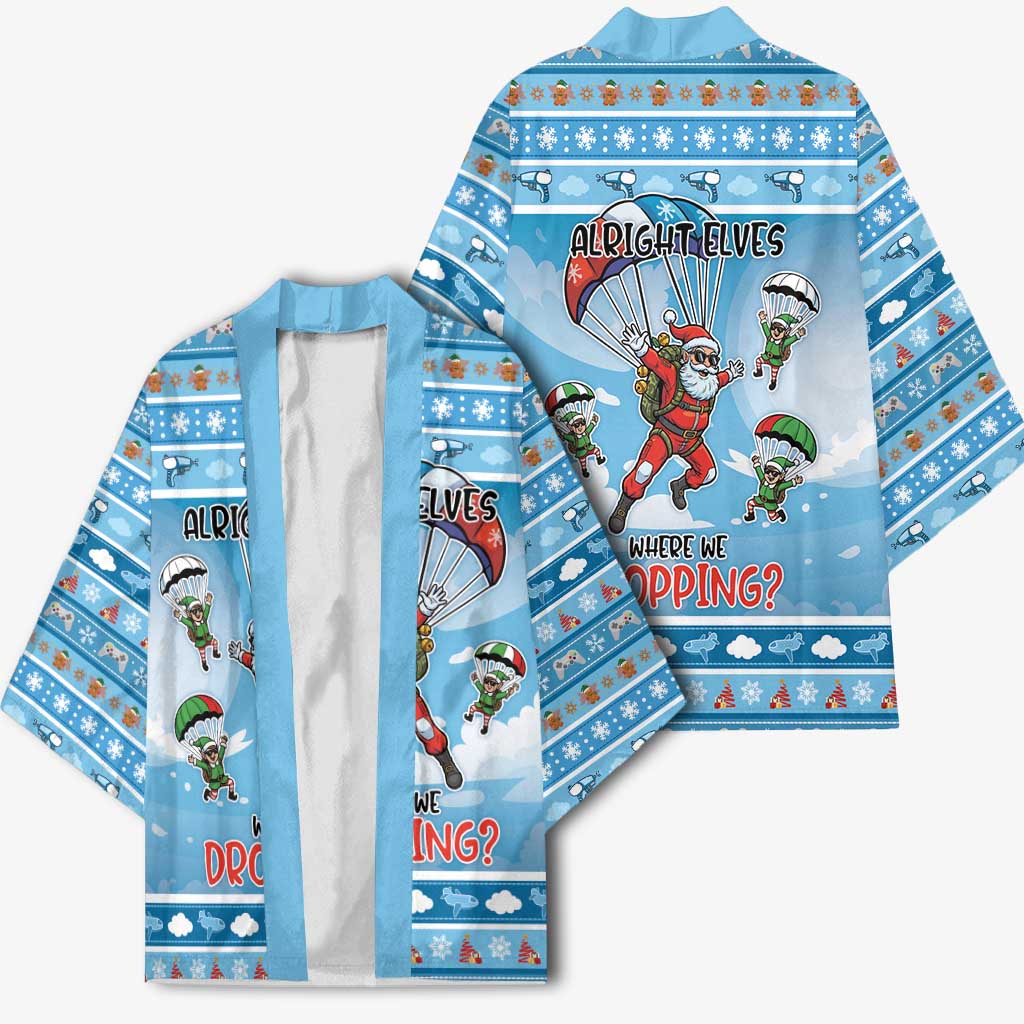Gamer Christmas Kimono Alright Elves Where We Dropping - Wonder Print Shop