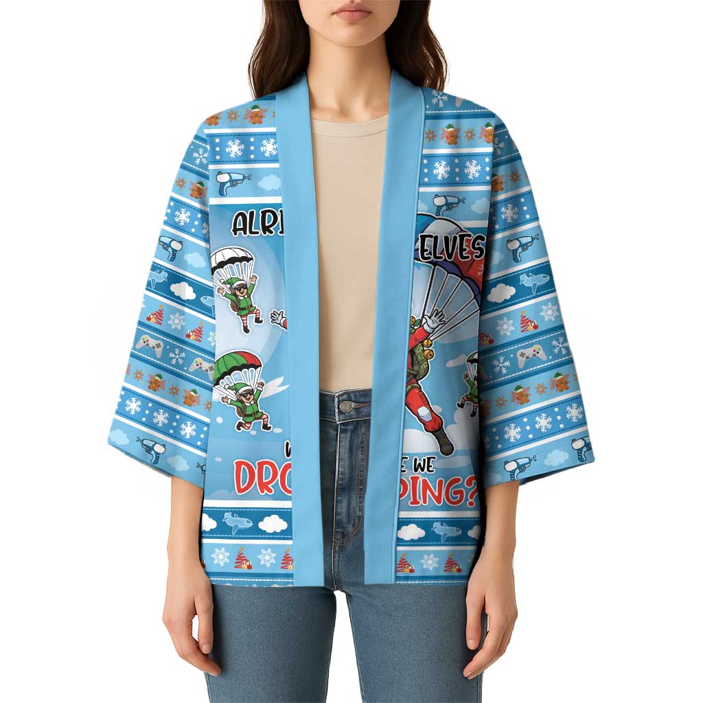 Gamer Christmas Kimono Alright Elves Where We Dropping - Wonder Print Shop