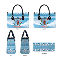Gamer Christmas Leather Bag Alright Elves Where We Dropping - Wonder Print Shop