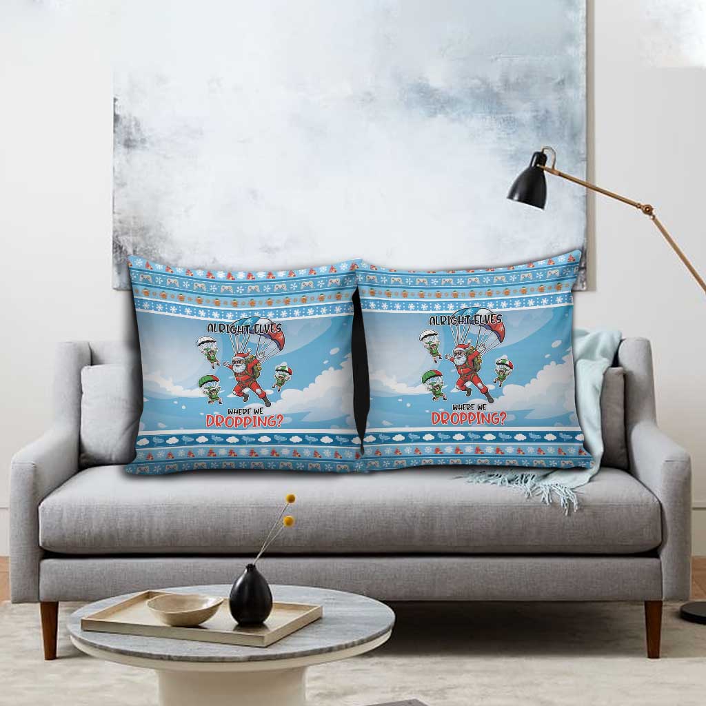 Gamer Christmas Pillow Cover Alright Elves Where We Dropping - Wonder Print Shop