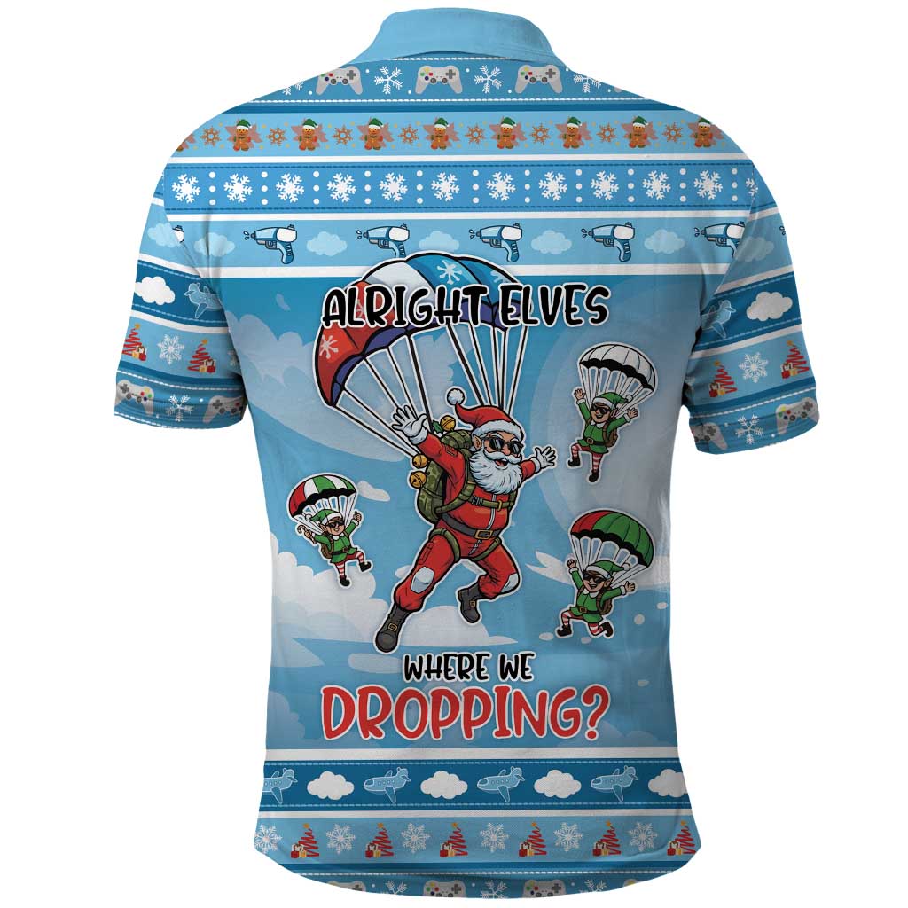Gamer Christmas Polo Shirt Alright Elves Where We Dropping - Wonder Print Shop