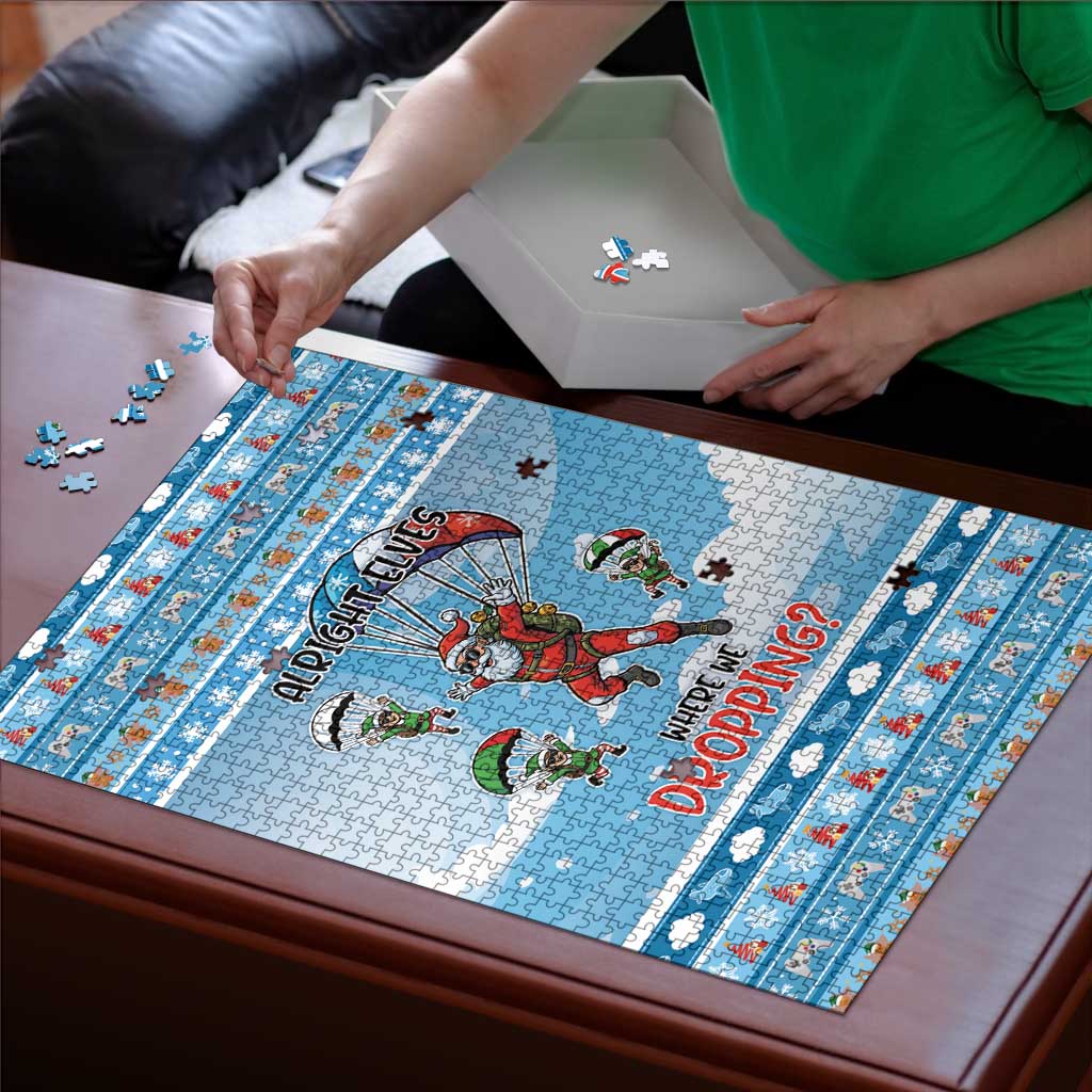 Gamer Christmas Puzzle Alright Elves Where We Dropping - Wonder Print Shop