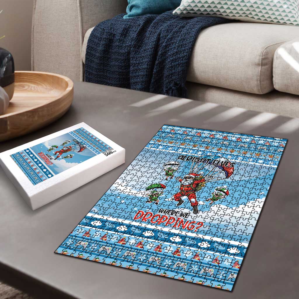 Gamer Christmas Puzzle Alright Elves Where We Dropping - Wonder Print Shop