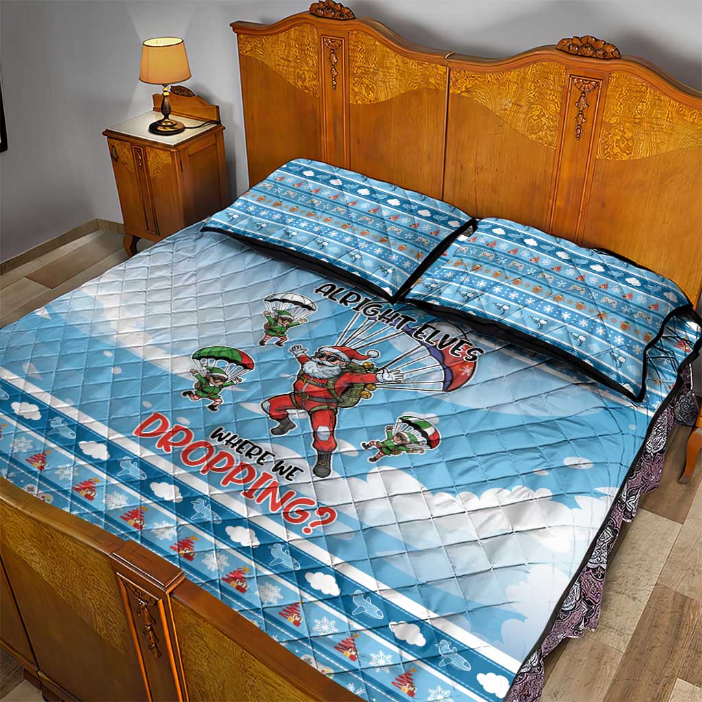 Gamer Christmas Quilt Bed Set Alright Elves Where We Dropping - Wonder Print Shop