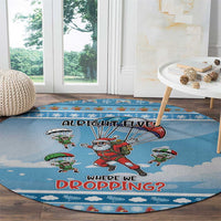 Gamer Christmas Round Carpet Alright Elves Where We Dropping - Wonder Print Shop
