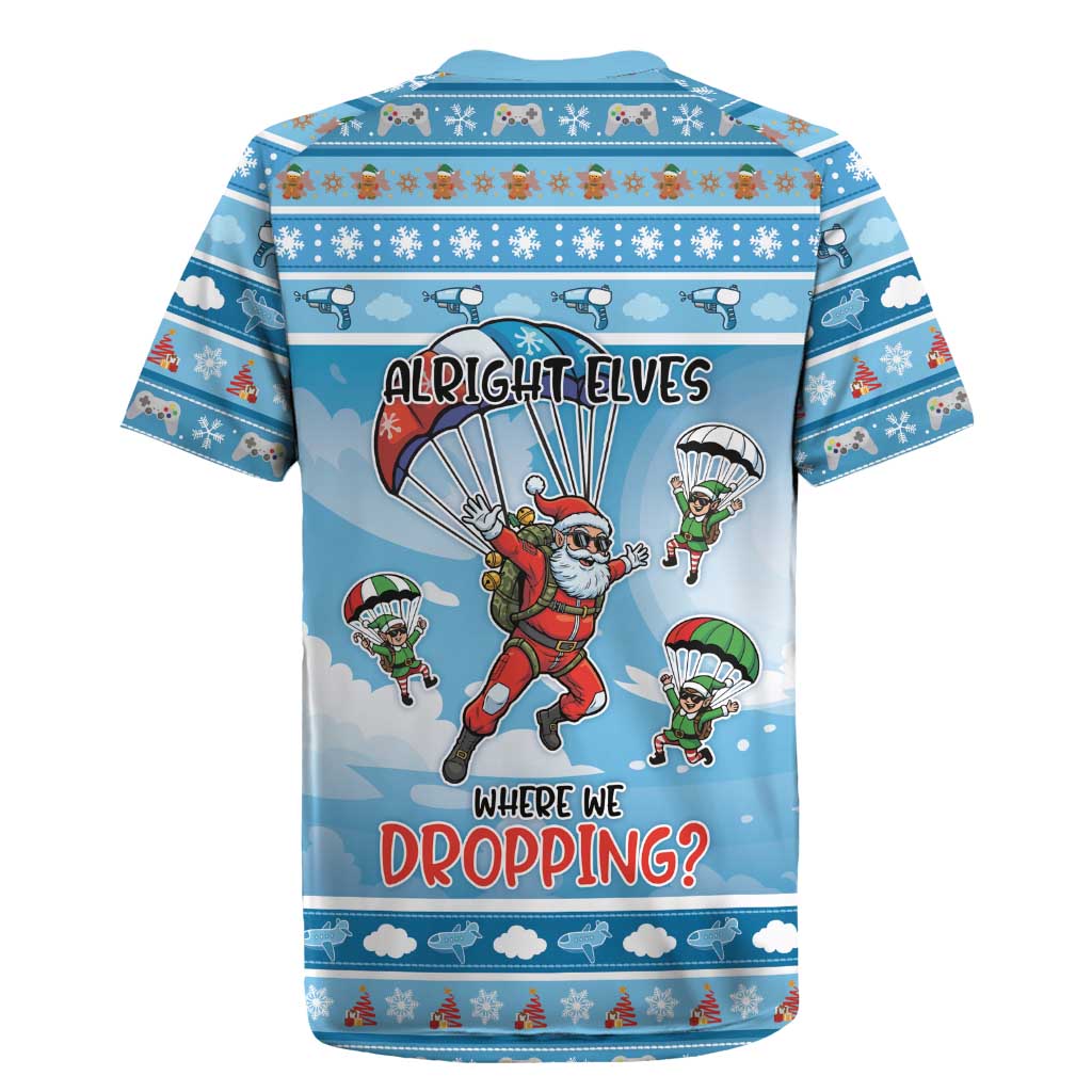 Gamer Christmas Rugby Jersey Alright Elves Where We Dropping - Wonder Print Shop