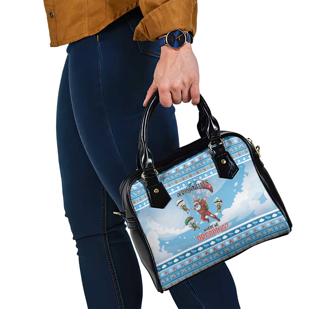 Gamer Christmas Shoulder Handbag Alright Elves Where We Dropping - Wonder Print Shop
