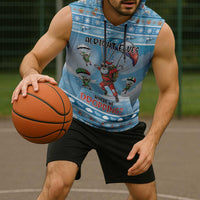 Gamer Christmas Sleeveless Hoodie Alright Elves Where We Dropping - Wonder Print Shop