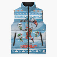 Gamer Christmas Sleeveless Puffer Jacket Alright Elves Where We Dropping - Wonder Print Shop