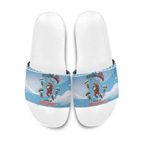 Gamer Christmas Slide Sandals Alright Elves Where We Dropping - Wonder Print Shop