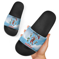 Gamer Christmas Slide Sandals Alright Elves Where We Dropping - Wonder Print Shop
