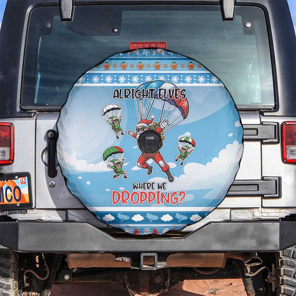 Gamer Christmas Spare Tire Cover Alright Elves Where We Dropping - Wonder Print Shop
