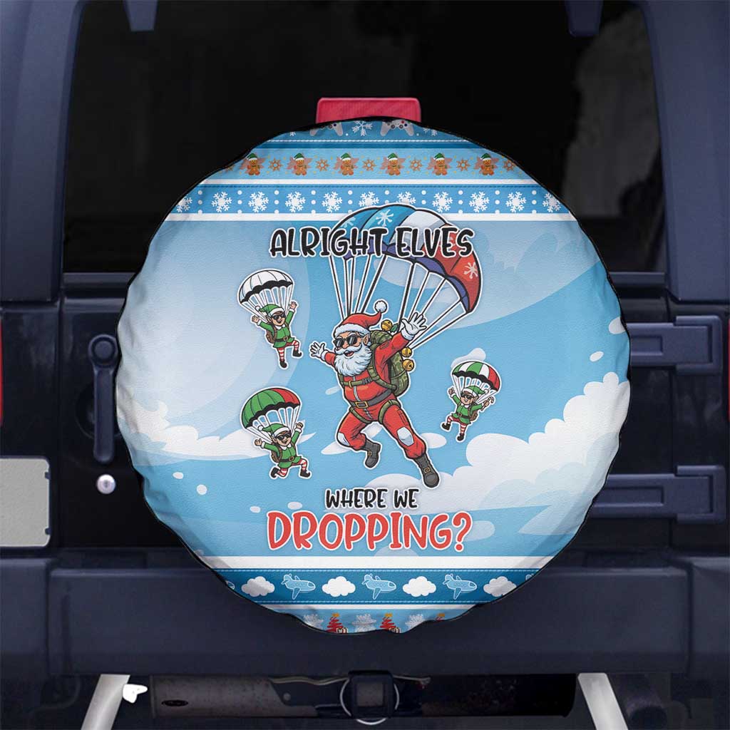 Gamer Christmas Spare Tire Cover Alright Elves Where We Dropping - Wonder Print Shop