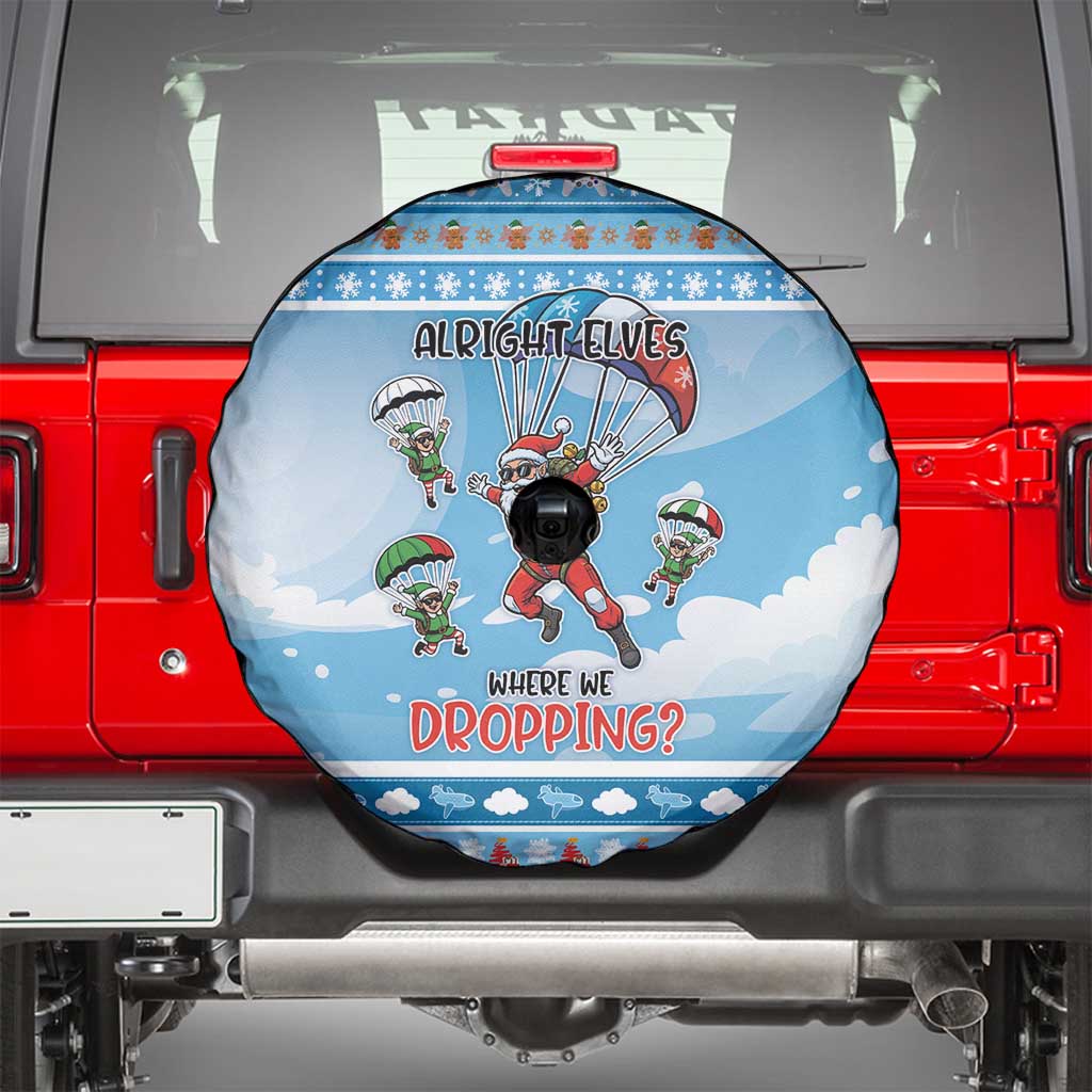 Gamer Christmas Spare Tire Cover Alright Elves Where We Dropping - Wonder Print Shop