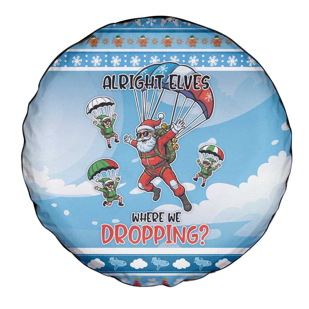Gamer Christmas Spare Tire Cover Alright Elves Where We Dropping - Wonder Print Shop