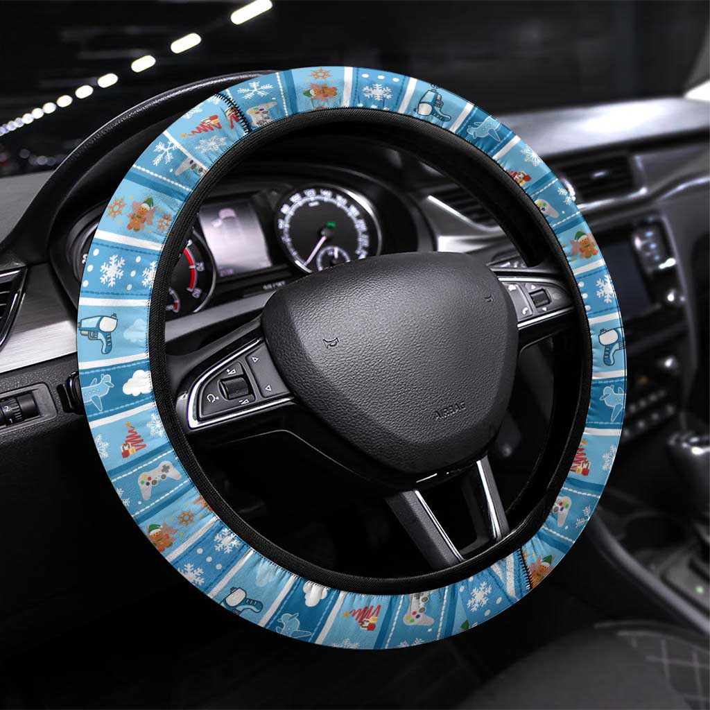 Gamer Christmas Steering Wheel Cover Alright Elves Where We Dropping - Wonder Print Shop